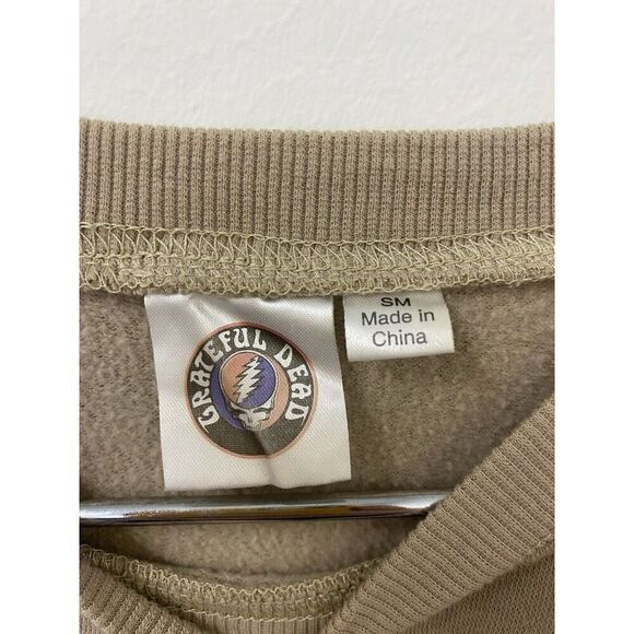 Womens Grateful Dead Graphic Tie Dye Dancing Bear Sweatshirt Small Purple Green - Picture 4 of 9